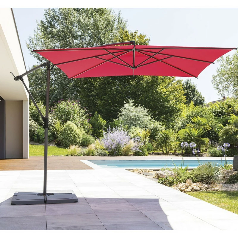 Parasol Décentré Carré Manoa Grenade Hespéride 3 Parasol Décentré Carré Manoa Grenade Hespéride