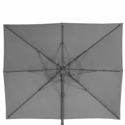 Parasol Décentré Eléa Inclinable Rectangulaire Ardoise Hespéride -Demeyers Magasin parasol decentre elea inclinable 3 4 ardoise hesperide 2