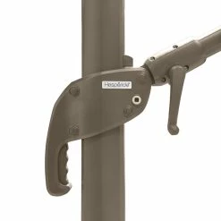 Parasol Décentré Eléa Inclinable Carré Noisette Hespéride -Demeyers Magasin parasol decentre elea inclinable carre noisette hesperide 4