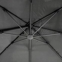 Parasol Décentré Eléa Inclinable Rectangulaire Oléfine Anthracite Hespéride -Demeyers Magasin parasol decentre elea inclinable rectangulaire olefine anthracite hesperide 6