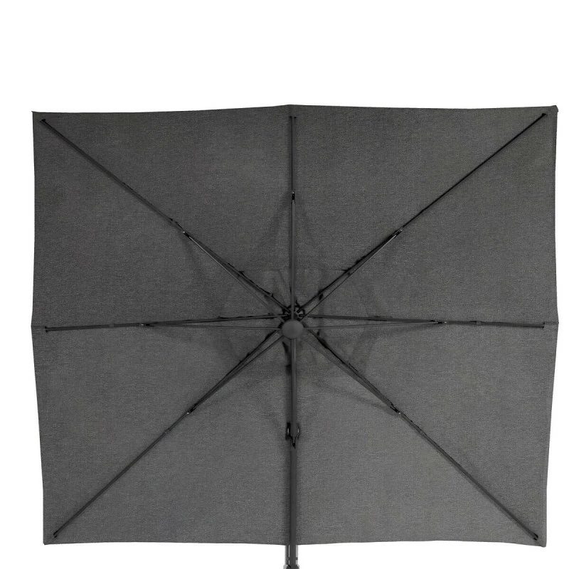 Parasol Décentré Eléa Rectangulaire Toile Sunbrella® Anthracite Hespéride 7 Parasol Décentré Eléa Rectangulaire Toile Sunbrella® Anthracite Hespéride – Image 5