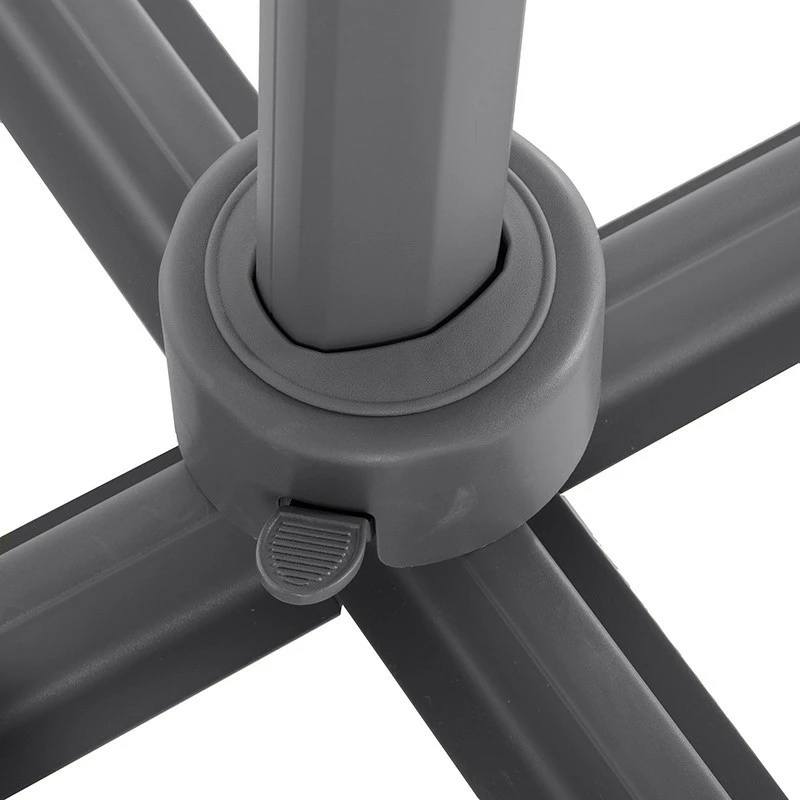 Parasol Décentré Eléa Inclinable Carré Oléfine Anthracite Hespéride 9 Parasol Décentré Eléa Inclinable Carré Oléfine Anthracite Hespéride – Image 7