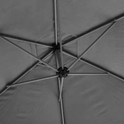 Parasol Décentré Rond Manoa Ardoise Hespéride -Demeyers Magasin parasol decentre rond manoa ardoise hesperide 1 4