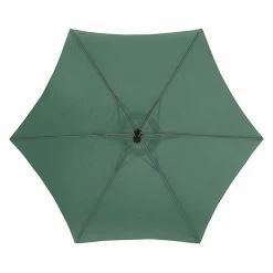 Parasol Décentré Rond Manoa Vert Olive Hespéride -Demeyers Magasin parasol decentre rond manoa vert olive hesperide 2