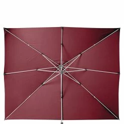 Parasol Déporté Rectangulaire Equador Bordeaux Hespéride -Demeyers Magasin parasol deporte rectangulaire equador bordeaux hesperide 4