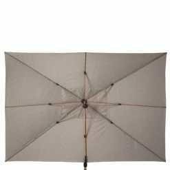 Parasol Déporté Rectangulaire Soly Honey Et Noisette Hespéride -Demeyers Magasin parasol deporte rectangulaire soly honey noisette hesperide 2