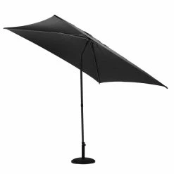 Parasol Droit Carré 2,5x2,5m Soya Ardoise Hespéride -Demeyers Magasin parasol droit carre 25x25m soya ardoise hesperide 1 2