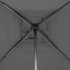 Parasol Droit Carré 2,5x2,5m Soya Ardoise Hespéride -Demeyers Magasin parasol droit carre 25x25m soya ardoise hesperide 1 5