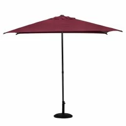 Parasol Droit Carré 2,5x2,5m Soya Bordeaux Hespéride -Demeyers Magasin parasol droit carre 25x25m soya bordeaux hesperide 1