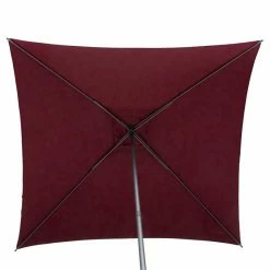 Parasol Droit Carré 2,5x2,5m Soya Bordeaux Hespéride -Demeyers Magasin parasol droit carre 25x25m soya bordeaux hesperide 3