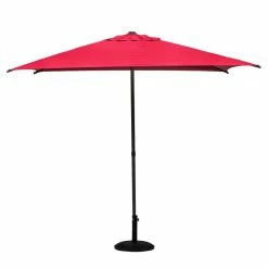 Parasol Droit Carré 2,5x2,5m Soya Grenade Hespéride -Demeyers Magasin parasol droit carre 25x25m soya grenade hesperide 1