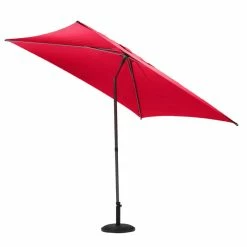 Parasol Droit Carré 2,5x2,5m Soya Grenade Hespéride -Demeyers Magasin parasol droit carre 25x25m soya grenade hesperide 2
