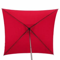 Parasol Droit Carré 2,5x2,5m Soya Grenade Hespéride -Demeyers Magasin parasol droit carre 25x25m soya grenade hesperide 3