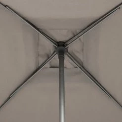 Parasol Droit Carré 2,5x2,5m Soya Taupe Hespéride -Demeyers Magasin parasol droit carre 25x25m soya taupe hesperide 4