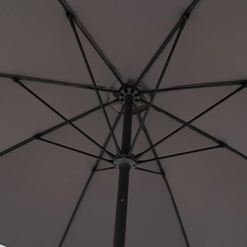 Parasol Droit Rond 2,7m Sisko Ardoise Hespéride 8 Parasol Droit Rond 2,7m Sisko Ardoise Hespéride – Image 6