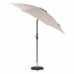 Parasol Droit Rond 2,7m Sisko Taupe Hespéride -Demeyers Magasin parasol droit rond 27m sisko taupe hesperide 2