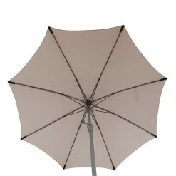 Parasol Droit Rond 2,7m Sisko Taupe Hespéride -Demeyers Magasin parasol droit rond 27m sisko taupe hesperide 3