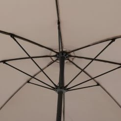 Parasol Droit Rond 2,7m Sisko Taupe Hespéride -Demeyers Magasin parasol droit rond 27m sisko taupe hesperide 5