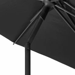 Parasol Droit Rond 2,7m Soya Ardoise Hespéride -Demeyers Magasin parasol droit rond 27m soya ardoise hesperide 1 2