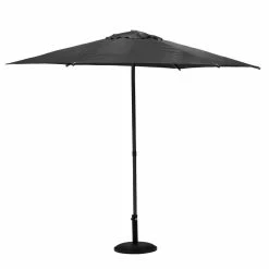 Parasol Droit Rond 2,7m Soya Ardoise Hespéride -Demeyers Magasin parasol droit rond 27m soya ardoise hesperide 1 4