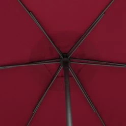 Parasol Droit Rond 2,7m Soya Bordeaux Hespéride -Demeyers Magasin parasol droit rond 27m soya bordeaux hesperide 3