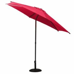 Parasol Droit Rond 2,7m Soya Grenade Hespéride 11 Parasol Droit Rond 2,7m Soya Grenade Hespéride -Demeyers Magasin parasol droit rond 27m soya grenade hesperide 2