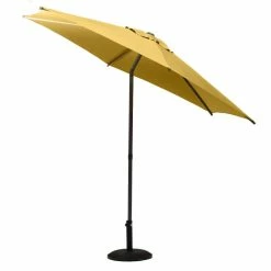 Parasol Droit Rond 2,7m Soya Jaune Moutarde Hespéride 11 Parasol Droit Rond 2,7m Soya Jaune Moutarde Hespéride -Demeyers Magasin parasol droit rond 27m soya jaune moutarde hesperide 2