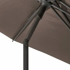 Parasol Droit Rond 2,7m Soya Taupe Hespéride -Demeyers Magasin parasol droit rond 27m soya taupe hesperide 5