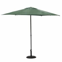 Parasol Droit Rond 2,7m Soya Vert Olive Hespéride -Demeyers Magasin parasol droit rond 27m soya vert olive hesperide 1