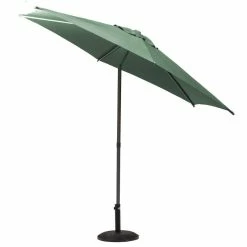 Parasol Droit Rond 2,7m Soya Vert Olive Hespéride -Demeyers Magasin parasol droit rond 27m soya vert olive hesperide 2
