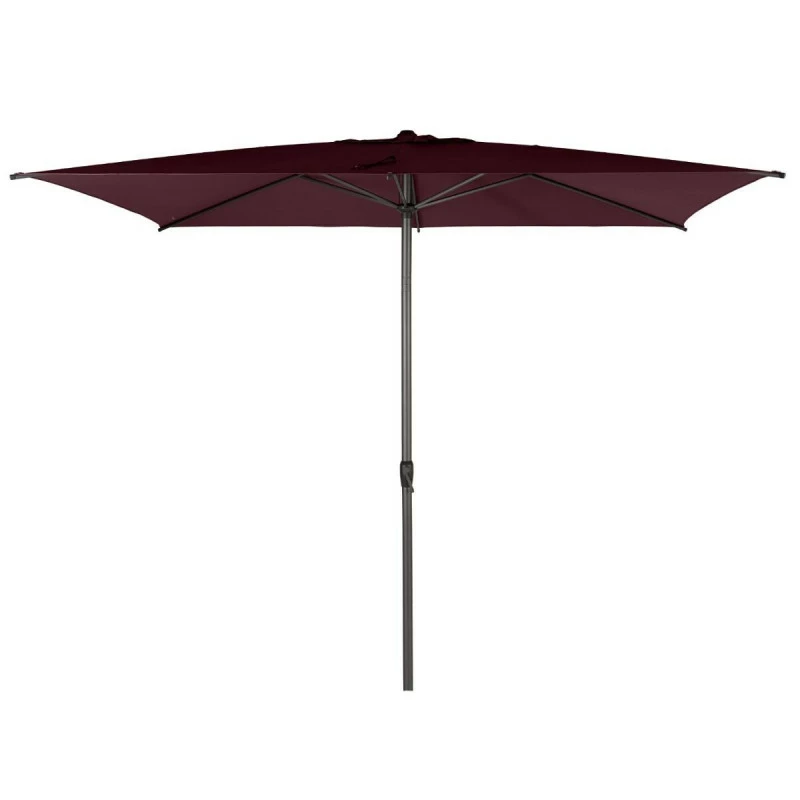 Parasol Mat Central 2x3 M Loompa Bordeaux Hespéride 4 Parasol Mat Central 2x3 M Loompa Bordeaux Hespéride – Image 2
