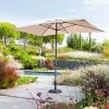 Parasol Mat Central 2x3 M Loompa Taupe Hespéride -Demeyers Magasin parasol mat central 2x3 m loompa taupe hesperide