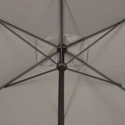 Parasol Mat Central 2x3 M Loompa Taupe Hespéride -Demeyers Magasin parasol mat central 2x3 m loompa taupe hesperide 5