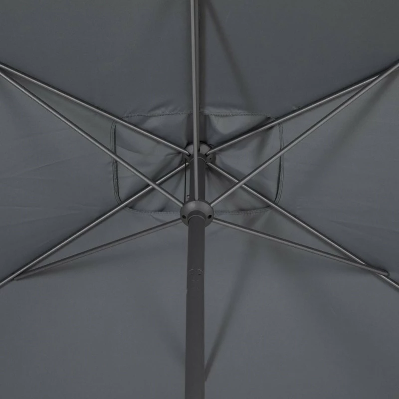 Parasol Mat Central 2x3 M Loompa Ardoise Hespéride 8 Parasol Mat Central 2x3 M Loompa Ardoise Hespéride – Image 6