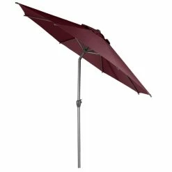 Parasol Mat Central Rond 3m Loompa Bordeaux Hespéride -Demeyers Magasin parasol mat central rond 3m loompa bordeaux hesperide 2