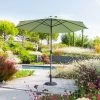 Parasol Mat Central Rond 3m Loompa Olive Hespéride -Demeyers Magasin parasol mat central rond 3m loompa olive hesperide