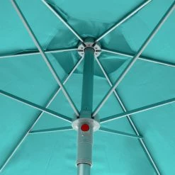Parasol Rond 2,3m Anzio émeraude Hespéride -Demeyers Magasin parasol rond anzio emeraude hesperide 2