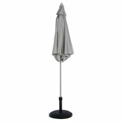 Parasol Rond 2,3m Anzio Ardoise Hespéride -Demeyers Magasin parasol rond anzio hesperide ardoise 2