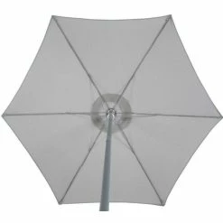 Parasol Rond 2,3m Anzio Ardoise Hespéride -Demeyers Magasin parasol rond anzio hesperide ardoise 3