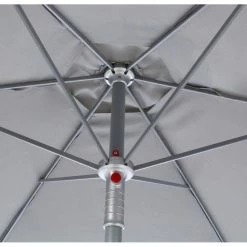 Parasol Rond 2,3m Anzio Ardoise Hespéride -Demeyers Magasin parasol rond anzio hesperide ardoise 4