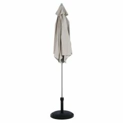 Parasol Rond 2,3m Anzio Taupe Hespéride -Demeyers Magasin parasol rond anzio hesperide taupe 2