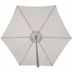 Parasol Rond 2,3m Anzio Taupe Hespéride -Demeyers Magasin parasol rond anzio hesperide taupe 3