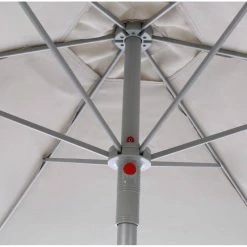 Parasol Rond 2,3m Anzio Taupe Hespéride -Demeyers Magasin parasol rond anzio hesperide taupe 4