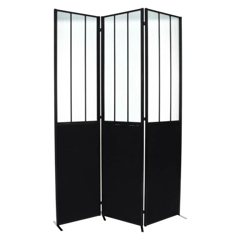 Paravent Atelier Métal Et Verre Trempé Atmosphera 3 Paravent Atelier Métal Et Verre Trempé Atmosphera