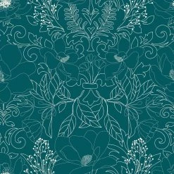 Parure De Lit Amelia Bleu Canard Et Motifs 240x220 Atmosphera -Demeyers Magasin parure de lit amelia bleu canard et motifs 240x220 atmosphera 3