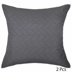 PARURE LIT 2 P. TRESSES DESSUS LIT 2 TAIES GRIS ATMOSPHERA -Demeyers Magasin parure lit 2 p tresses dessus lit 2 taies gris atmosphera 2