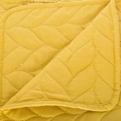 PARURE LIT 2 P. TRESSES DESSUS LIT 2 TAIES OCRE ATMOSPHERA 11 PARURE LIT 2 P. TRESSES DESSUS LIT 2 TAIES OCRE ATMOSPHERA -Demeyers Magasin parure lit 2 p tresses dessus lit 2 taies ocre atmosphera 4