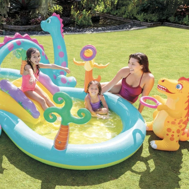 Pataugeoire Aire De Jeu Dinoland Intex 5 Pataugeoire Aire De Jeu Dinoland Intex – Image 3