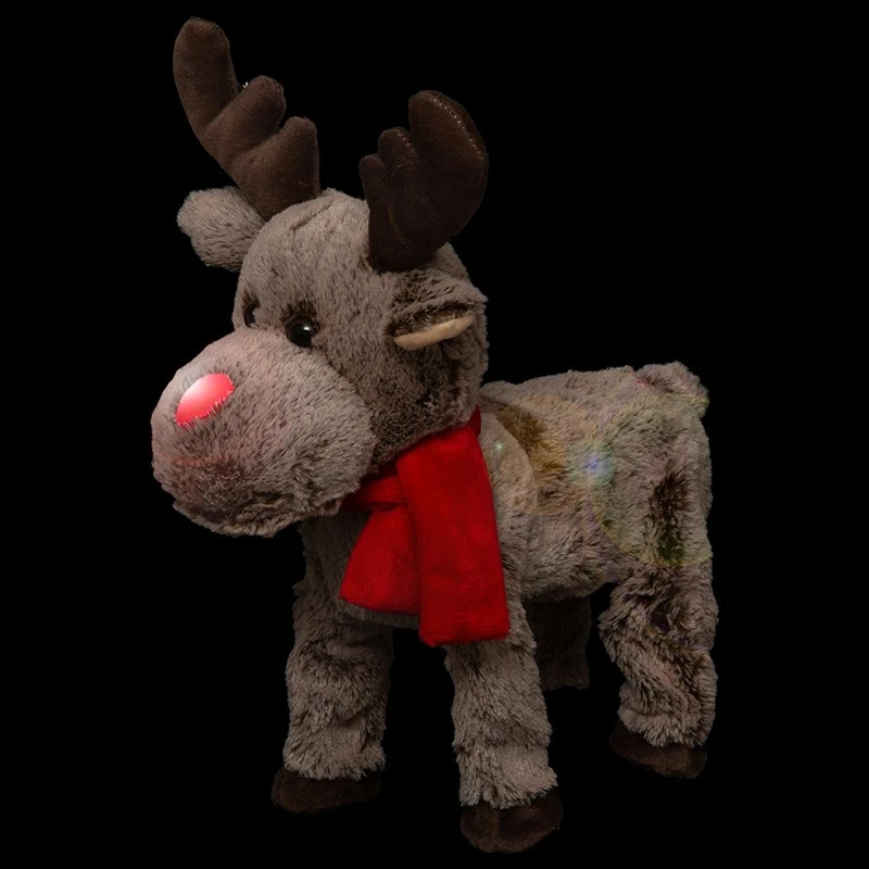 Peluche Automate Renne De Noël Lumineux Animé Musical 3 Peluche Automate Renne De Noël Lumineux Animé Musical