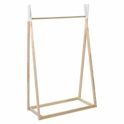ATMOSPHERA Penderie En Bois Chambre Enfant Naturel Blanc